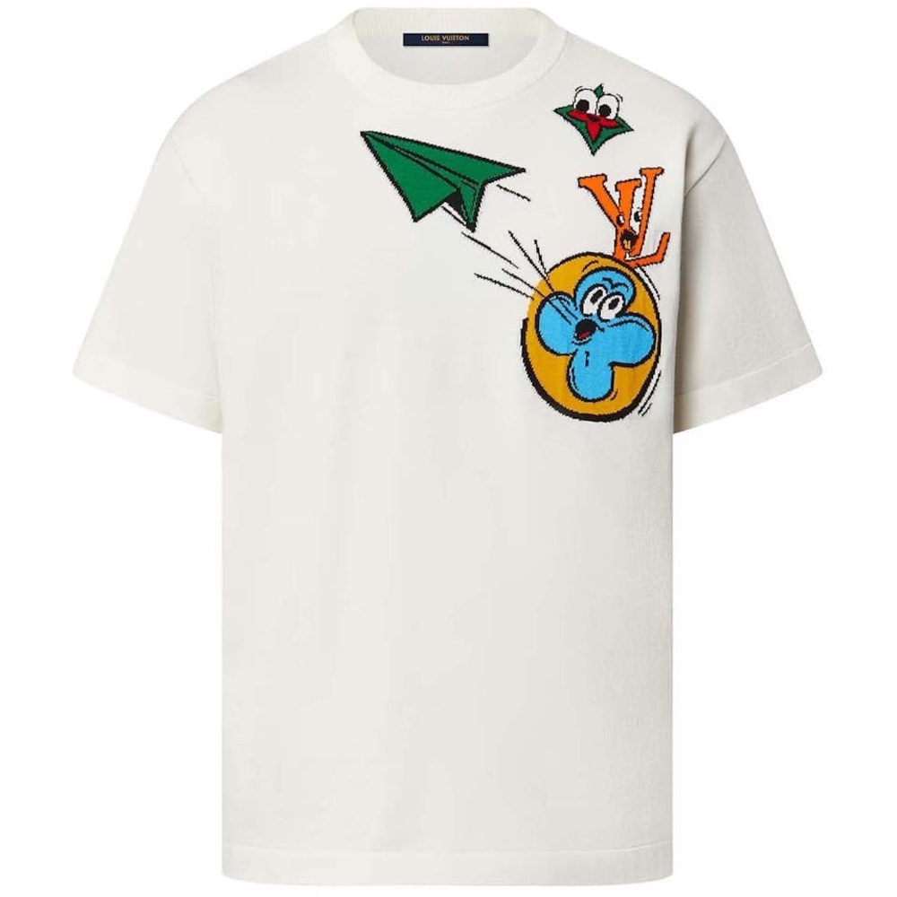 Louis Vuitton Graphic Tee - White, Green, Blue, Orange